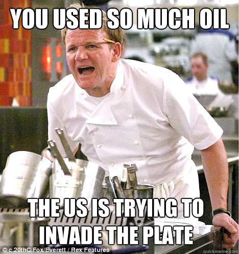 Chef Ramsay doesn't fool around, yo.Source: smosh.com
